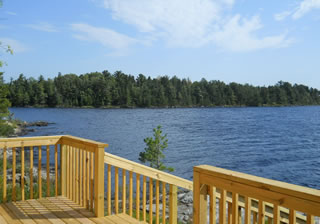 view from cabin deck